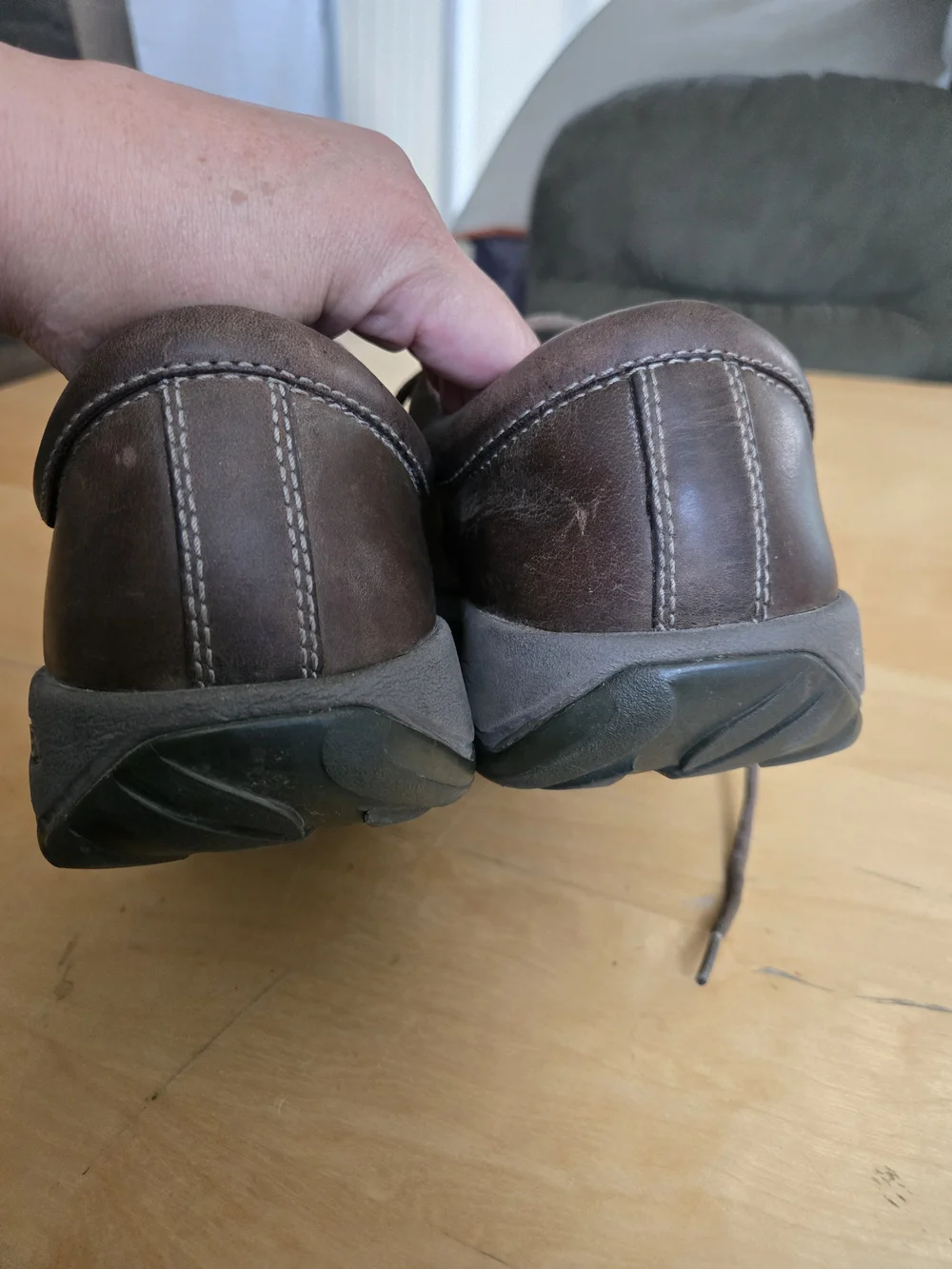 KEEN Austin Oxford 1019471 Mens 12 Brown Leather Comfort Casual Walking Shoes